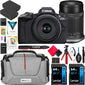 Canon Eos R50 Mirrorless Camera (Black) With Rf S 18 45Mm F4.5 6.3 Is Stm Lens 5811C012 Bundle With Deco Gear Photography Bag +